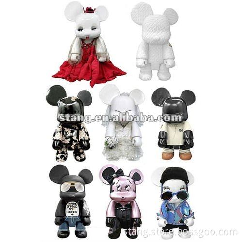 Flocked pvc bear toys,customized bear toys